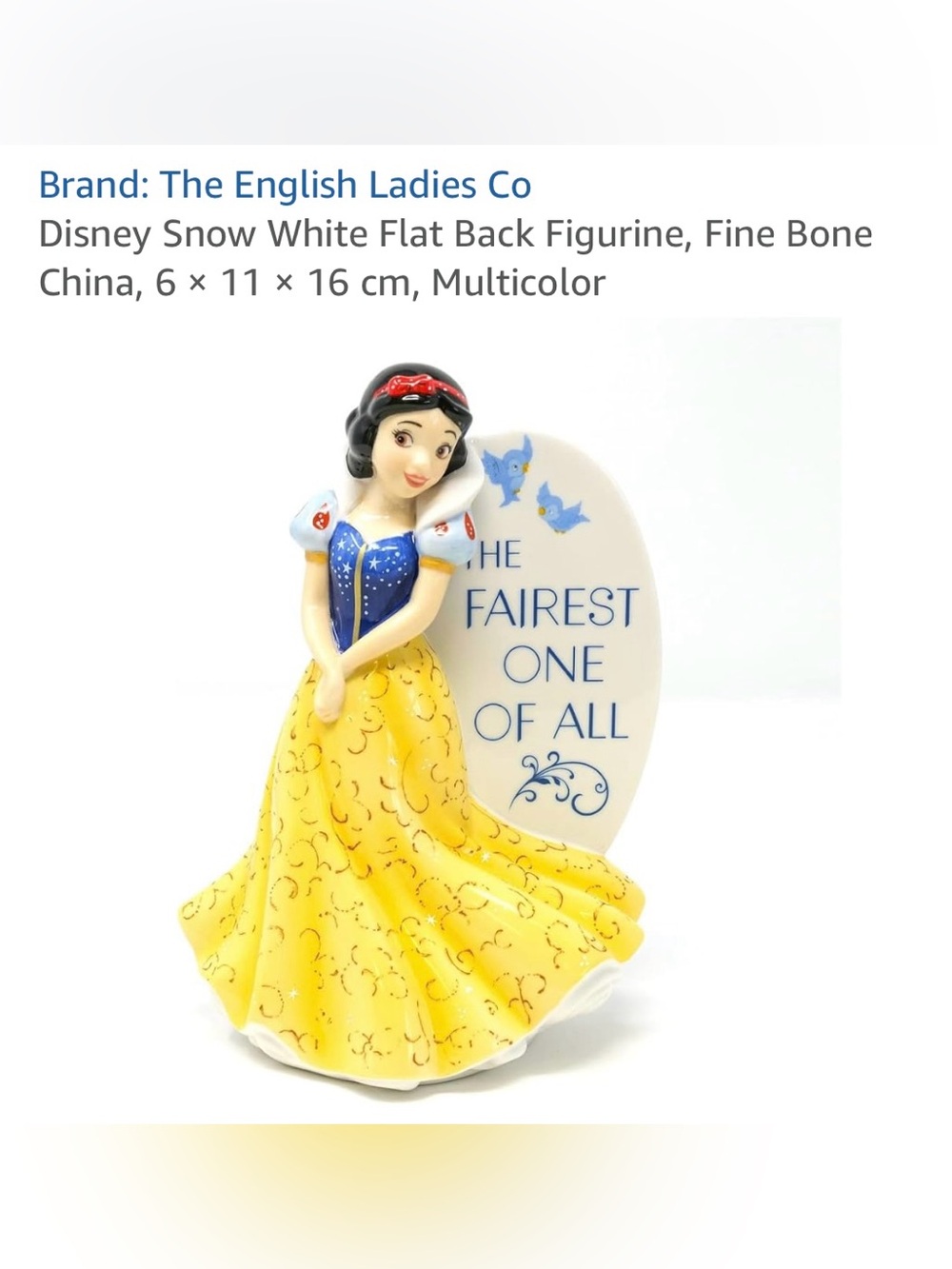 Disney Princess Snow White Figurine- The English Ladies Co.